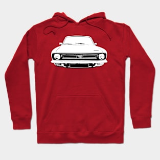 Morris Marina 1970s British classic car monoblock black/white Hoodie